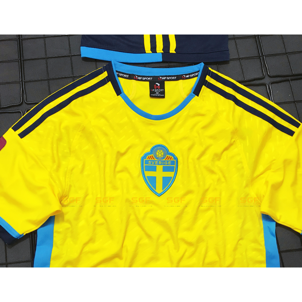 Đồ Bóng Đá THỤY ĐIÊN vàng sân nhà 2023