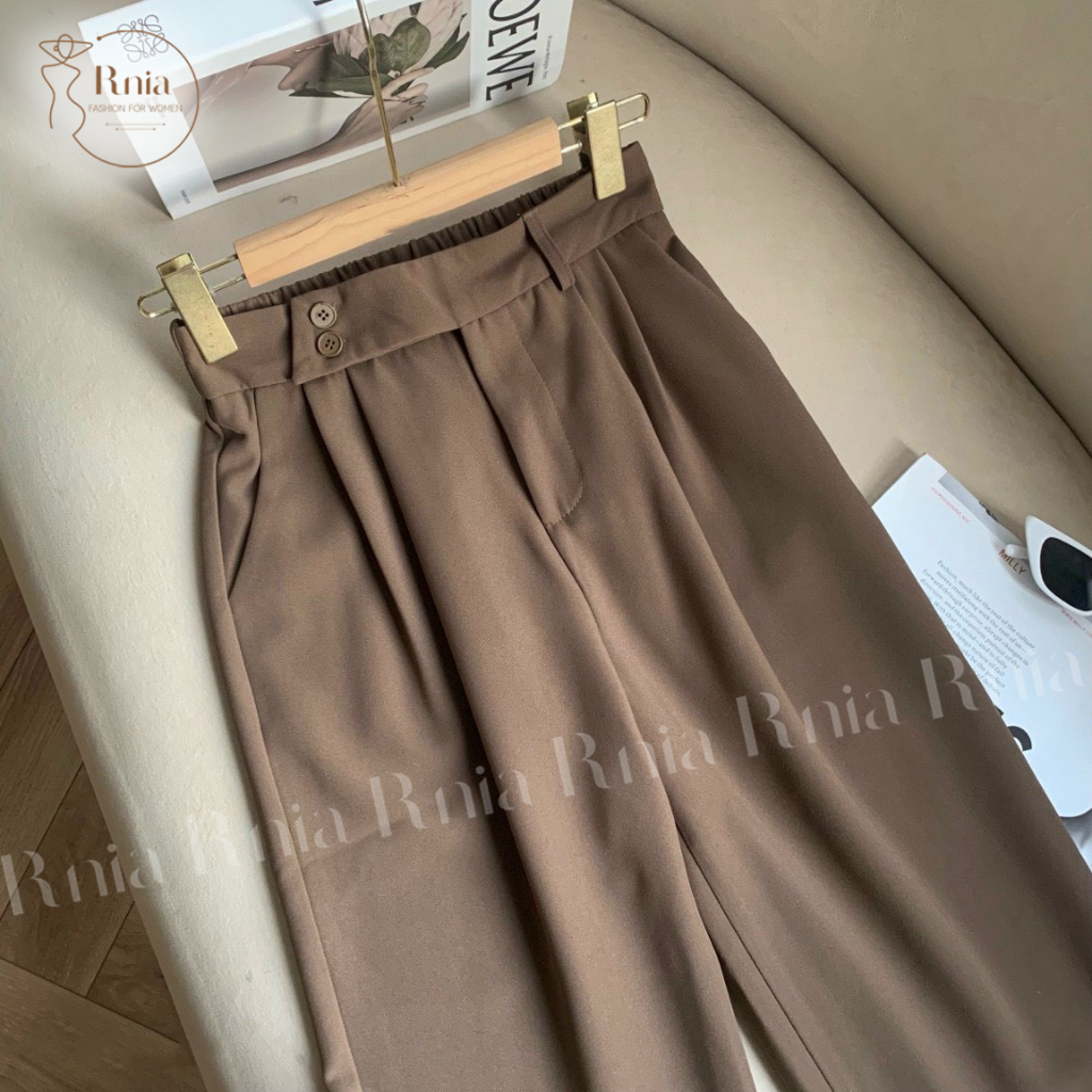 Quần Nữ Dáng Baggy Cạp Chun Sau RNIA Q23102