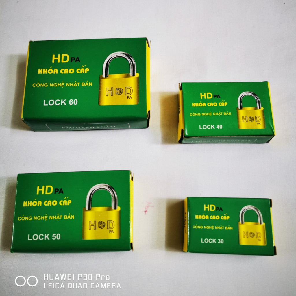 Khóa cửa HD công nghệ nhật màu vàng đủ các Size