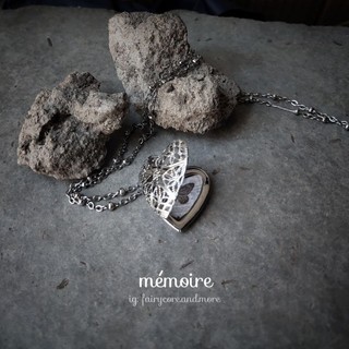 Dây chuyền thép vintage kí ức 💕 lồng ảnh kỉ niệm ❤️ quà tặng cặp đôi