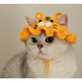 Hình ảnh Mũ hổ handmade cho thú cưng đón tết