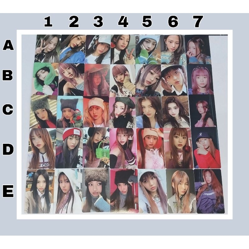 Photocard OMG NewJeans phân loại Mess thẻ bo góc đáng yêu