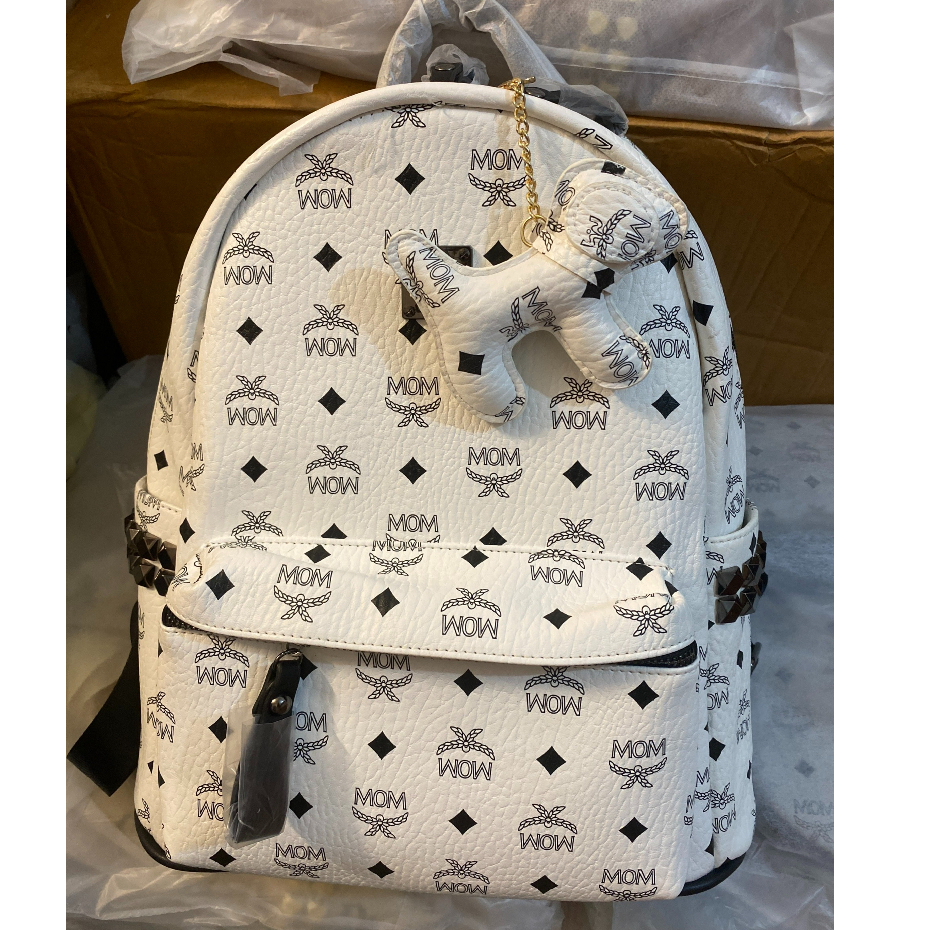 Balo Da MOM size 40.quai đeo bản to  ẢNH THẬT