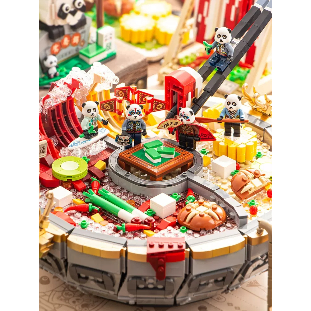 Bộ Lego Mô Hình Lẩu Tứ Xuyên