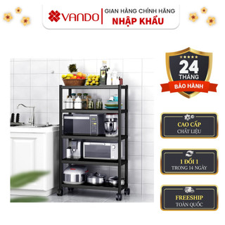 [INOX 304] Kệ Để Đồ Đa Năng Inox Sơn đen tĩnh điện 3 lớp an toàn, Giá để đồ nặng nhà bếp chất lượng cao