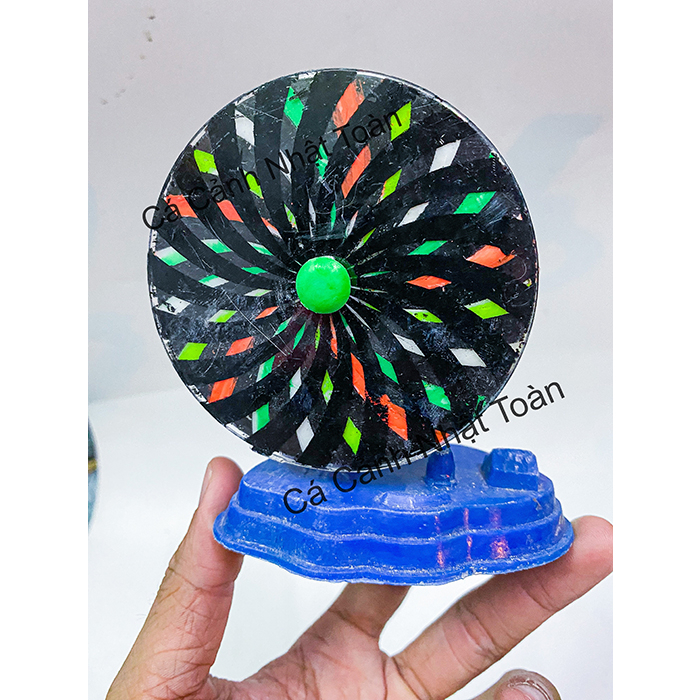 VÒNG QUAY NGŨ SẮC TRANG TRÍ HỒ CÁ NON BỘ 10X4X10CM
