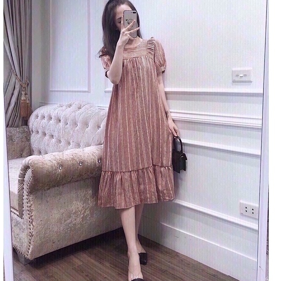 Đầm bầu váy bầu mùa đông diện Tết đi tiệc …mẫu mới nhất chất tăm nhung đẹp hót