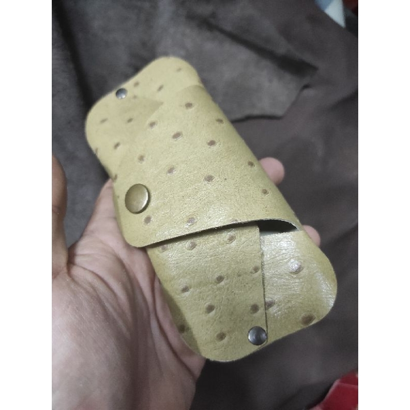 Thanh lý bao da đựng kính cầm tay da thật chỉ 25k/c