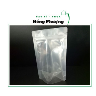 500 gram - 1kg túi zip zipper một mặt trong mặt bạc đáy đứng nhiều size