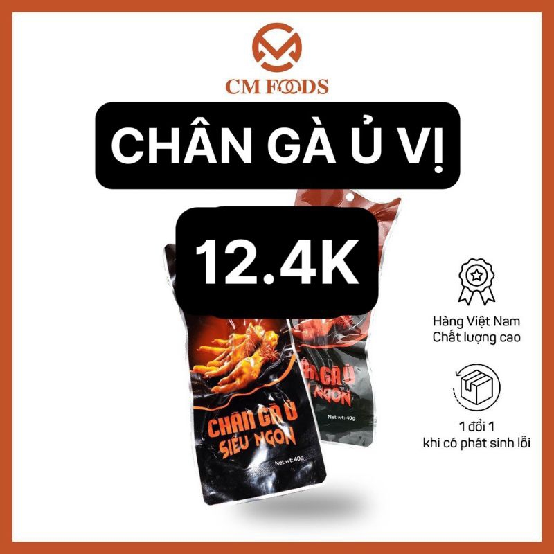 Chân Gà Ủ Vị ,chân vịt Cay Xè CM Foods - cam kết đổi hàng nếu có lỗi
