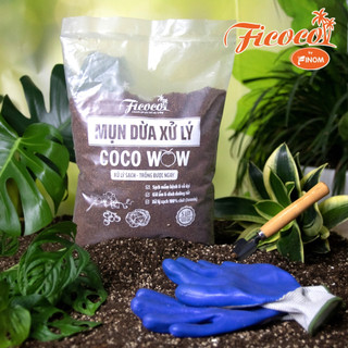 Mùn dừa trồng cây, Giá thể xơ dừa trồng cây đã xử lý COCOWOW - 5L - FICOCO