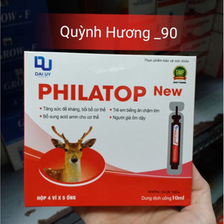 Siro ăn ngon Philatop new ống nhựa hộp 20 ống giúp bé ăn ngon