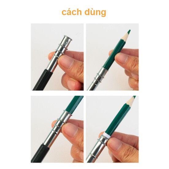 Cây nối chì 1 đầu/ 2 đầu, nối bút chì gỗ đường kính 8mm và 10mm