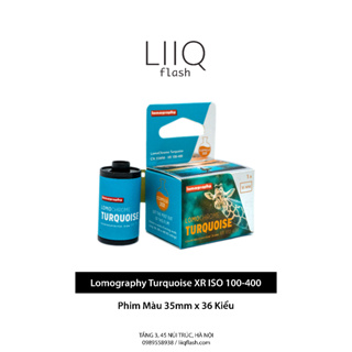 Phim Lomography Turquoise XR ISO 100-400, Màu Color, 135 35mm x 36 Kiểu