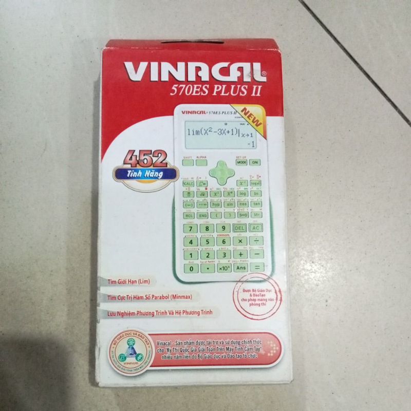 Máy tính học sinh cầm tay VINACAL 570EX PLUS II ( Không bảo hành )