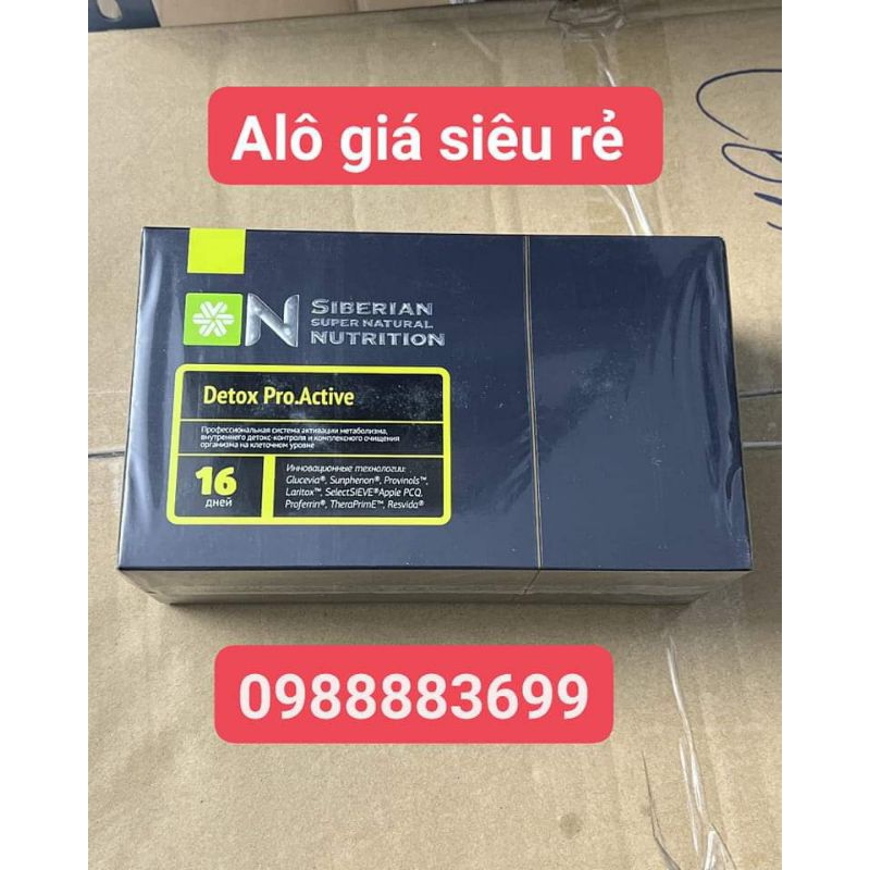 Detox Pro.Active Siberian. Super Natural Nutrition, hỗ trợ chống oxy hoá, hỗ trợ giải độc gan.