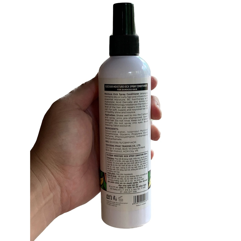 Xịt dưỡng tóc cao cấp Collagen Eleckar 250ml