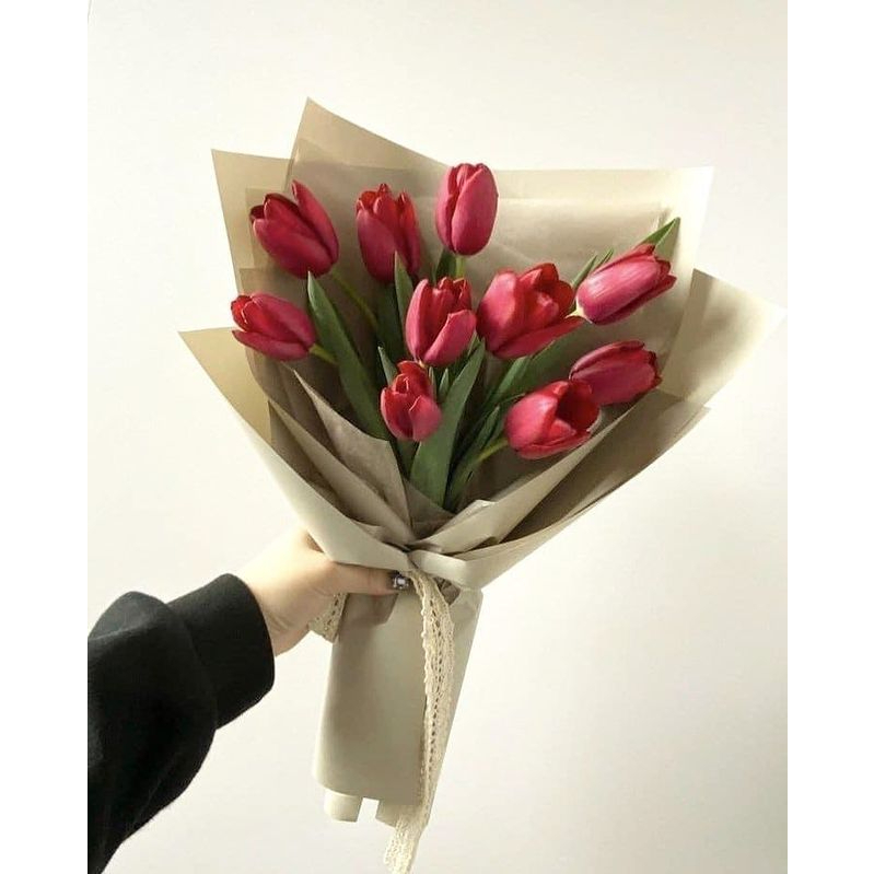 Hoa Tulip màu đỏ tươi | Ship hỏa tốc| Hoa tươi Gi.farm