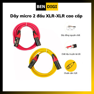 Dây micro Canon 2 đầu XLR-XLR TIKO cao cấp - Hàng chính hãng