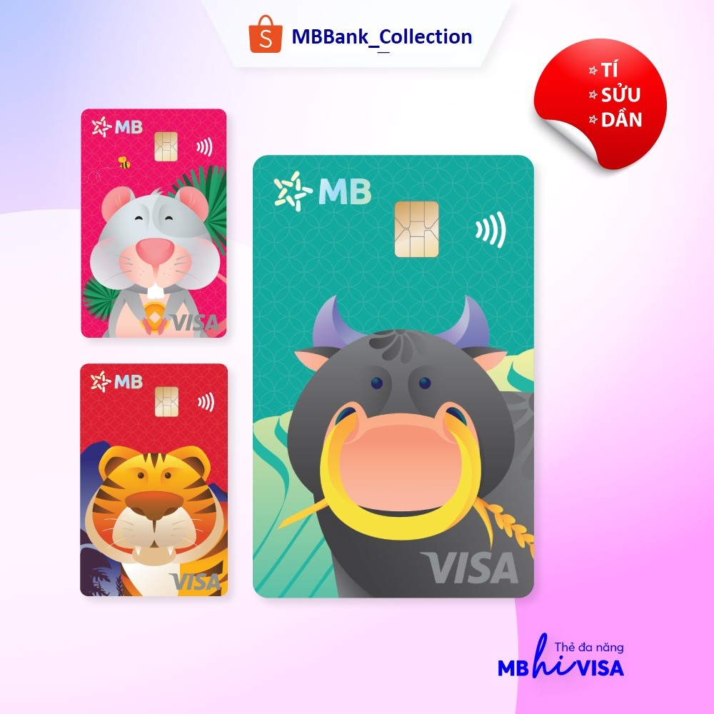 Bộ sưu tập thẻ MB Hi Visa Collection - 12 Con Giáp (Tí-Sửu-Dần)