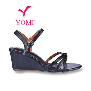 Giày Sandal Xuồng Nữ YOMI Giày Cao Gót Xuồng Quai Thắt Nút SY0655X