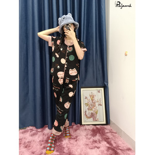 Set Mango tay ngắn quần dài lụa satin siêu dể thương ❤️ [ VIDEO + ẢNH THẬT]