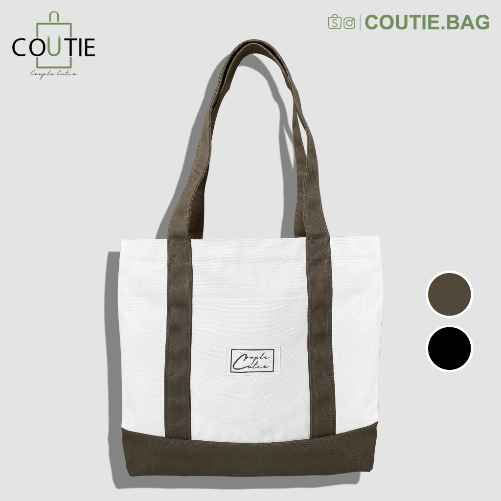 TÚI TOTE VẢI CANVAS PHỐI MÀU - PM2210