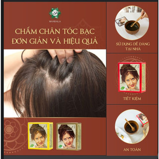 Henna Herbul Ân Độ Bột nhuộm tóc thảo dược phủ bạc lá móng