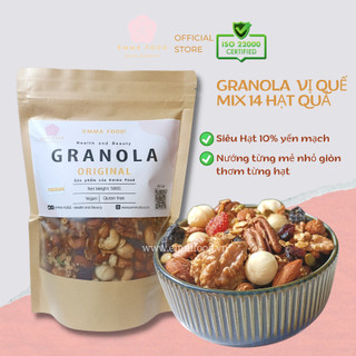 250G Granola Vị Truyền Thống Siêu Hạt EMMA Food Ngũ Cốc Dinh Dưỡng Ăn sáng ăn phụ lành mạnh