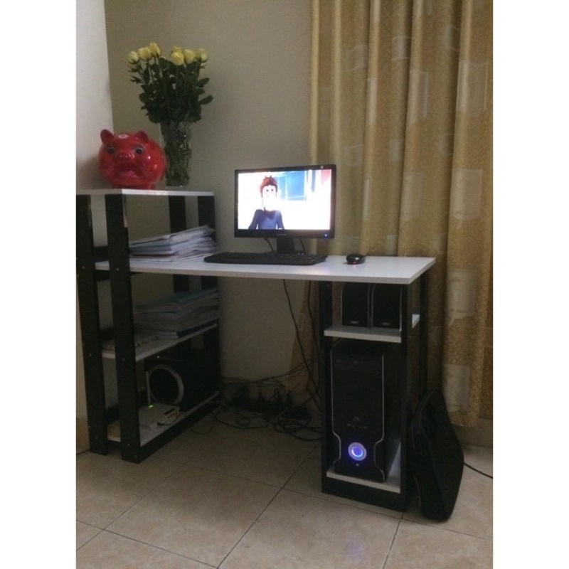 Bàn Học Kèm Kệ Sách Sea Decor gỗ MDF cao cấp chống xước