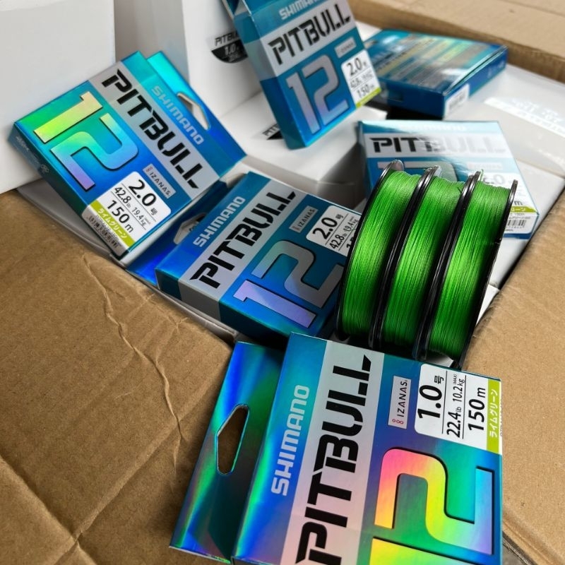 Dây câu cá dù câu Pitbull x12  chính hãng