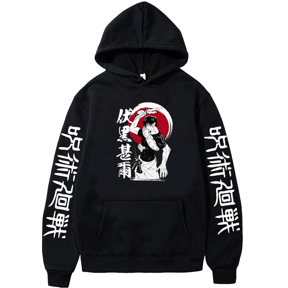 💥HOT💥 Áo Hoodie Harajuku Anime Jujutsu Kaisen Toji Fushiguro Thời Trang Đường Phố Cho Nam Và Nữ