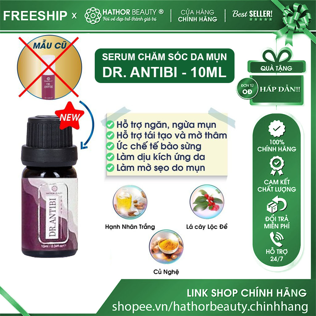 Serum chăm sóc da Mụn (Serum Khang Sinh Tươi) Dr.Antinn | Hathor Beauty