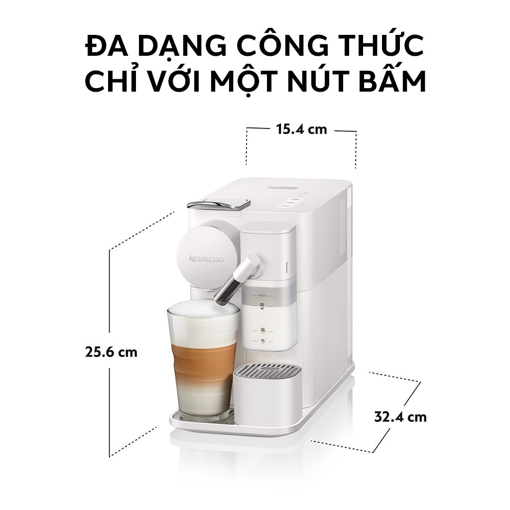 Máy pha cà phê Nespresso Lattissima One Trắng