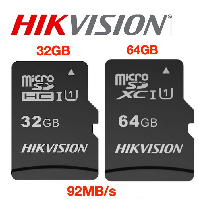 (Kèm Adapter)- Thẻ Nhớ HIKVISION MicroSDHC 32GB/64GB/Kèm Adapter 92MB/S -BH 60 Tháng 1 đổi 1 -Chính Hãng | BigBuy360 - bigbuy360.vn