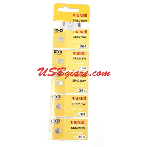 PIN SR621SW / 364 1.55V SILVER OXIDER BATTERY MAXELL