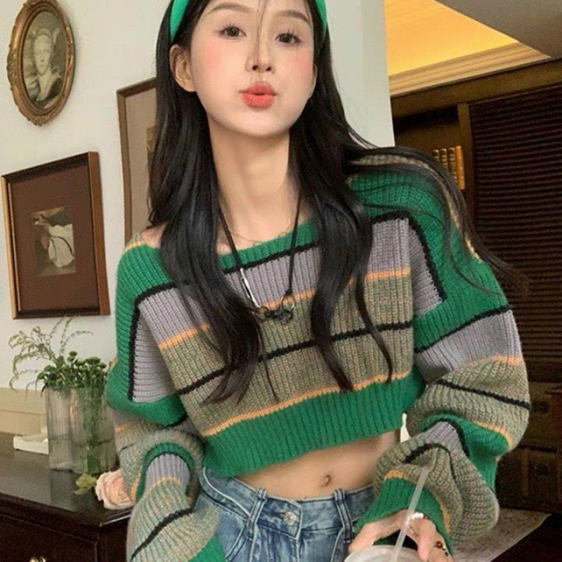 Áo Len From Rộng Unisex Thời Trang Thu Đông