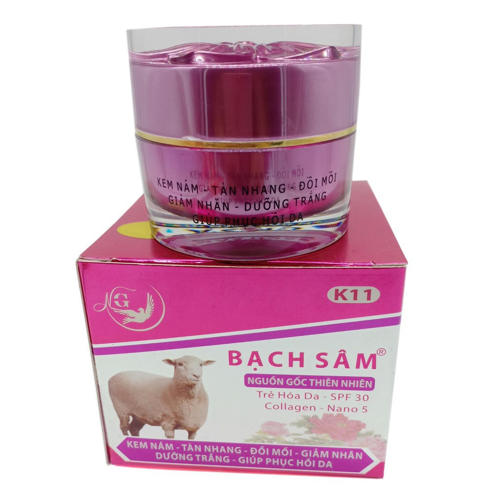 KEM NÁM - XÓA TÀN NHANG - ĐỒI MỒI - CHỐNG NHĂN - DƯỠNG TRẮNG - PHỤC HỒI DA BẠCH SÂM K11