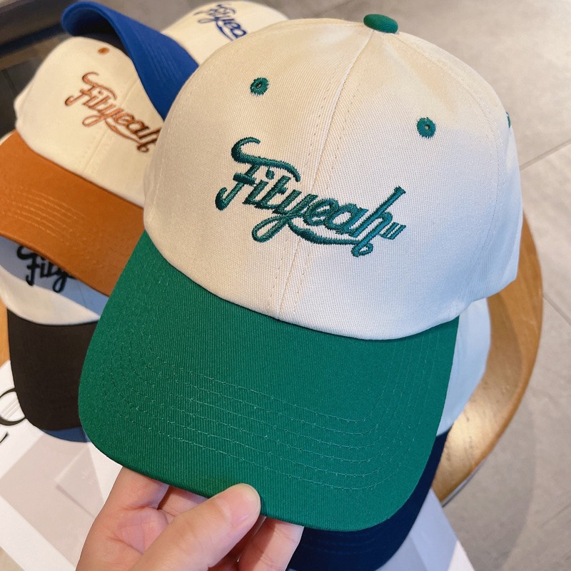 Nón kết nam nữ ❤️ mũ lưỡi trai cao cấp chất cotton mềm vintage thêu chữ Fityeah - LT37