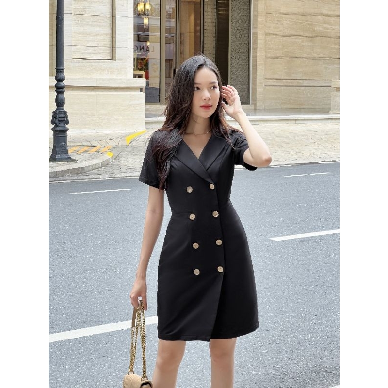 Đầm CICI dress công sở ( Đen )