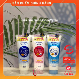 Sữa rửa mặt Kose Softymo Collagen + White + Hyaluronic Acid 19Ogr