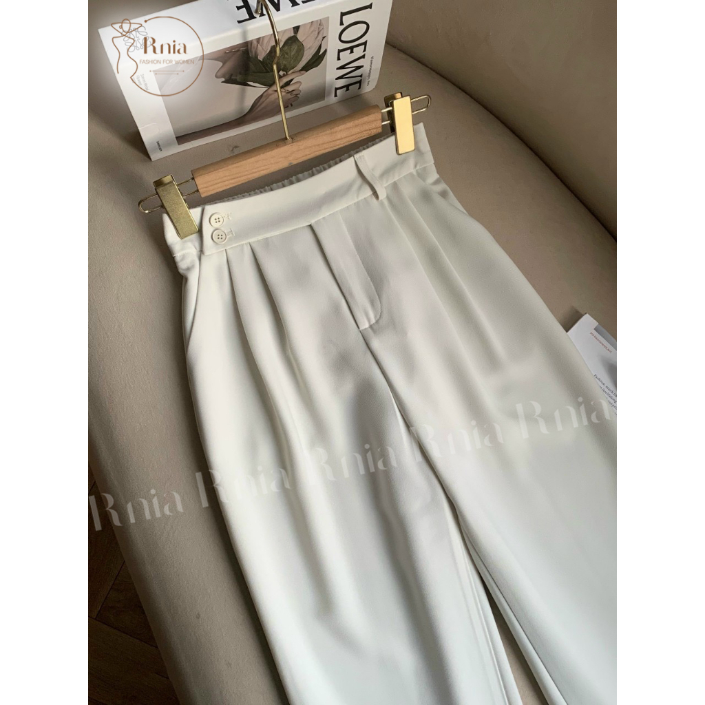 Quần Nữ Dáng Baggy Cạp Chun Sau RNIA Q23102