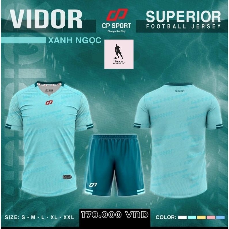 BỘ QUẦN ÁO BÓNG ĐÁ CP SPORT - VIDOR