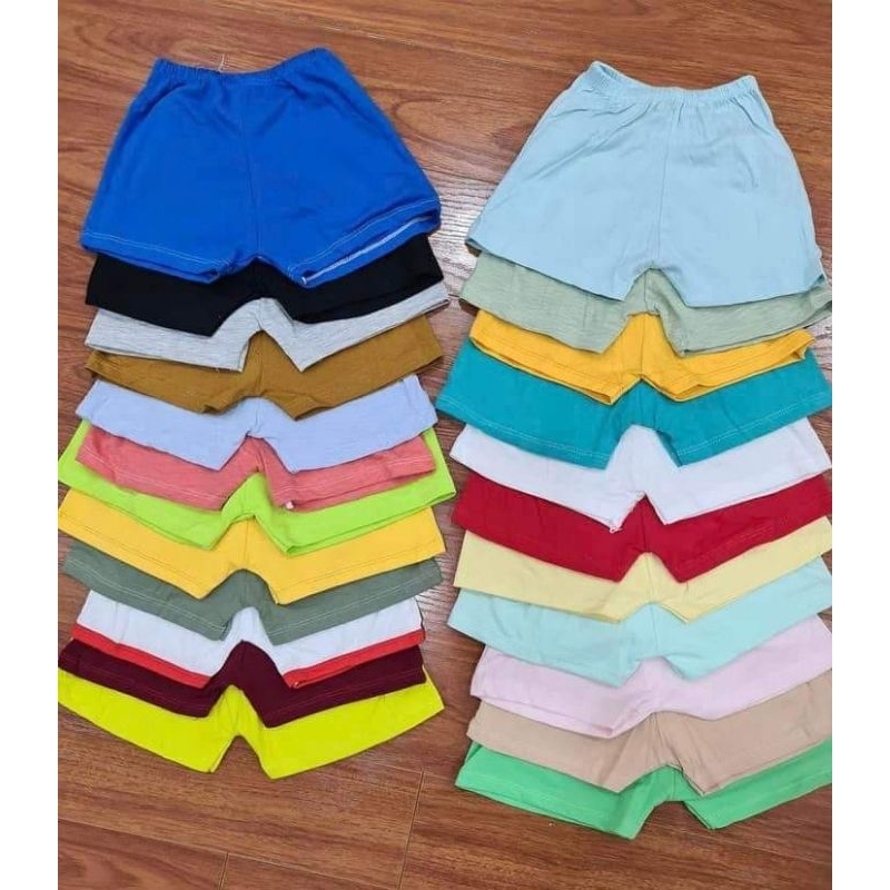 Combo 10 quần chục đùi cotton cho bé trai bé gái 5-18kg