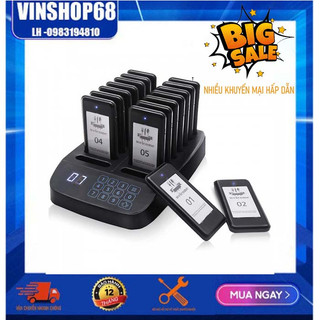 VT816 - Bộ 16 thẻ rung tự phục vụ khi đồ ăn làm xong CAFE TRÀ SỮA Highlands Coffee, TMORE, Ding Tea, Bụi Phố, Anh 1975