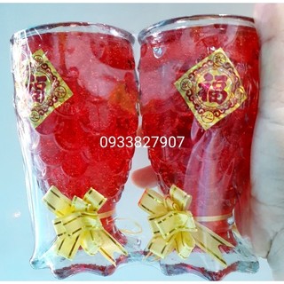 Đèn cầy ly cá cao 13cm hộp 6ly. hỏa tốc hcm