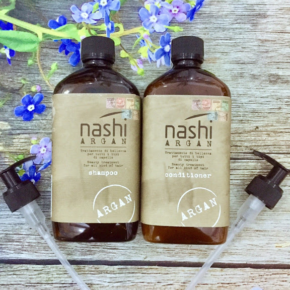 --DẦU GỘI XẢ PHỤC HỒI HƯ TỔN NASHI ARGAN 500ML [ NASHI-CHÍNH HÃNG