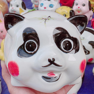 Heo đất - Heo tiết kiệm Chất liệu gốm sứ dáng gấu trúc cực xinh Shop : Heodat8683