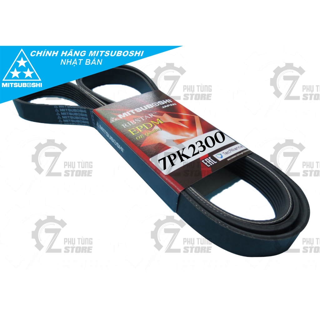 Dây curoa tổng cho Toyota Innova , Toyota Fortuner 2.7 - Dây curoa Mitsuboshi 7PK2300