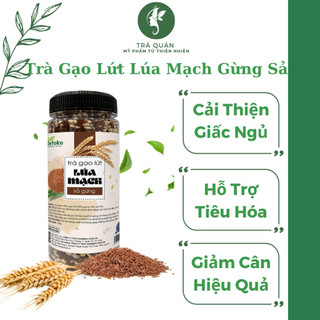 Trà gạo lứt lúa mạch gừng sả 350g